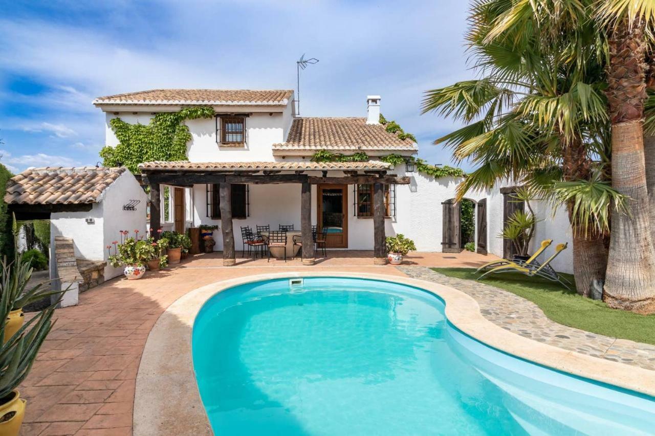 Encantadora casa con piscina privada y chimenea El El Padul Exterior foto